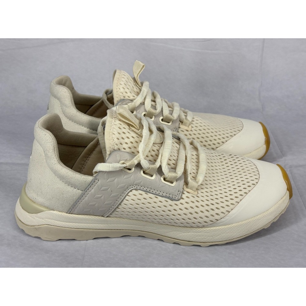 OluKai Wailuku Athletic Sneakers Womens Off White Low Top Sporty 7.5 20478-1818